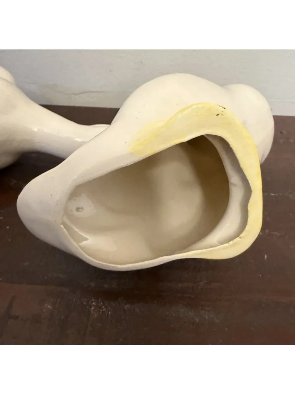 Pair Ceramic Duck Goose Figures Cottagecore Grandmacore Country Farm Decor